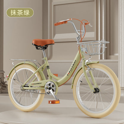 Adult bicycle ladies commuter bike 20 inches/22 inches/24 inches light retro college student campus bicycle transportation
