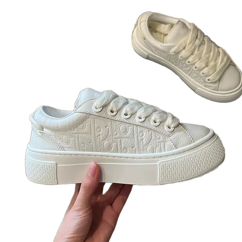 D home new high version B33 series jacquard sneakers for men and women couple leather shoes splicing casual shoes women