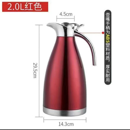 304 stainless steel 2L vacuum large capacity coffee pot thermos pot gift hotel multi-purpose hotel autumn and winter drop-off