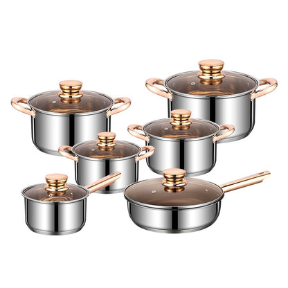stainless steel pots and pans set kit  source pots thickened cookware cookware soup pot cookware