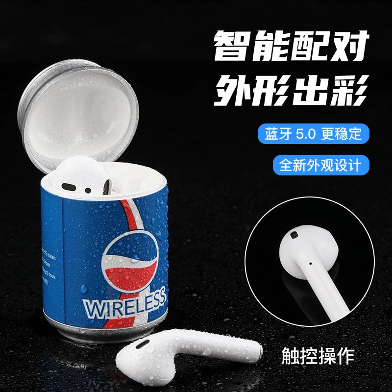 Creative new can with charging compartment wireless bluetooth headset sports single ear portable compact voice call