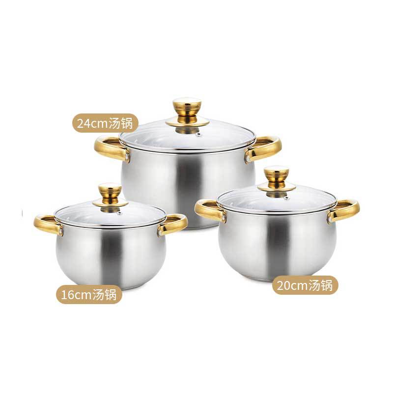 stainless steel pots and pans set kit  source pots thickened cookware cookware soup pot cookware