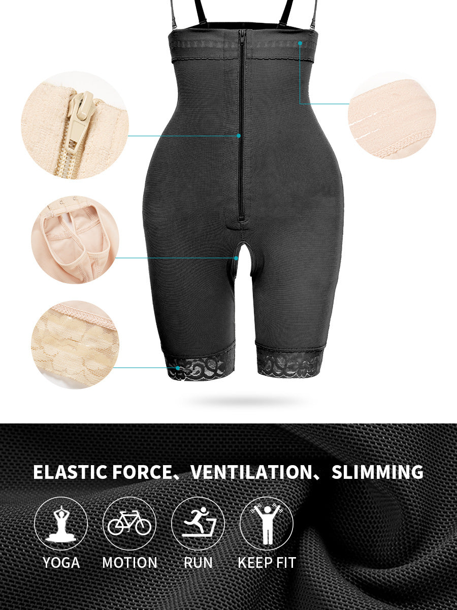 TOPMELON popular high-waisted breasted zipper long non-slip waistband waist waist hip pants