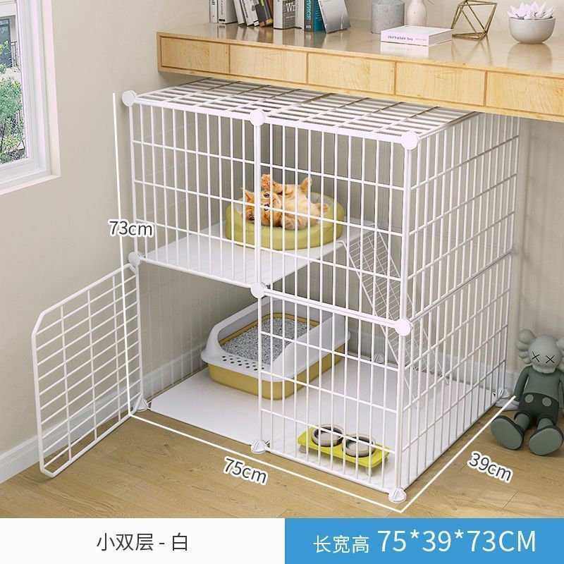 Cat cage with toilet villa extra large free space indoor empty cage cat house home three-tier small cat cat litter