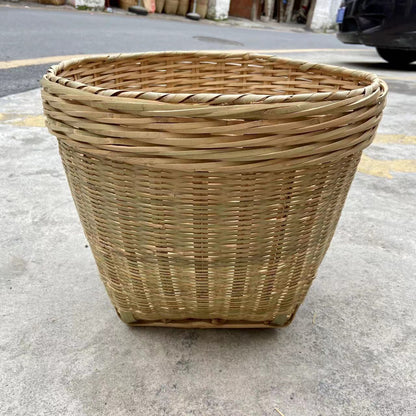 Bamboo woven product basket basket festive grain supermarket restaurant display small and large happy event washing rice bamboo basket