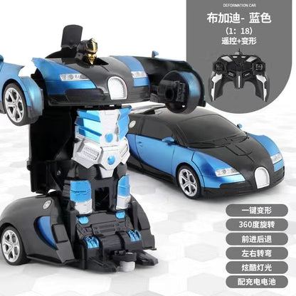 2.4G remote control deformation car King Kong racing charging remote control deformation car electric remote control car toy car