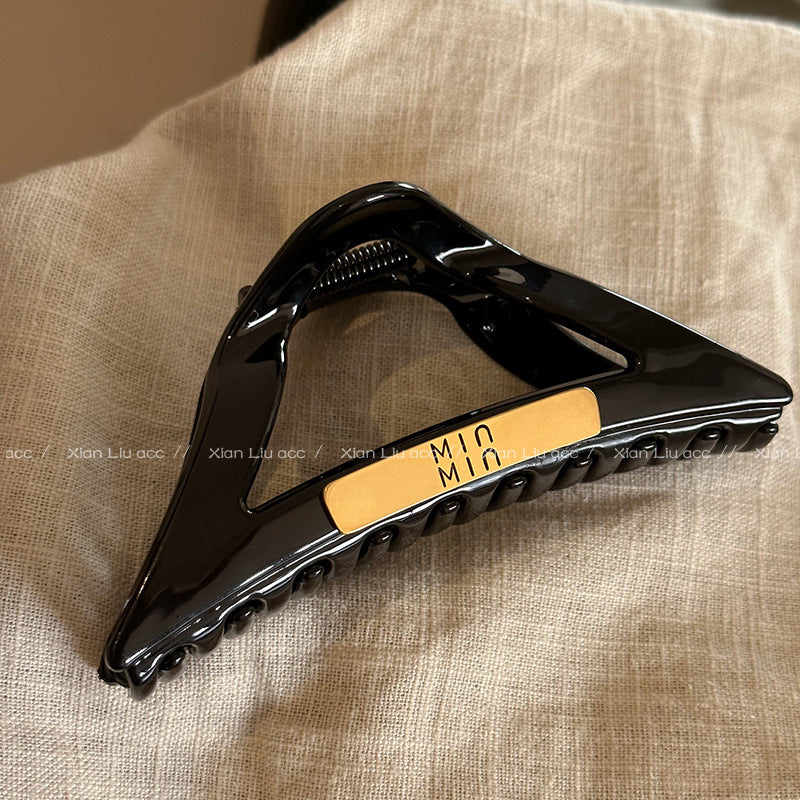 new spring and summer grab clip large shark clip is not loose sense of luxury, back of the head hair grip clip hair ornament women