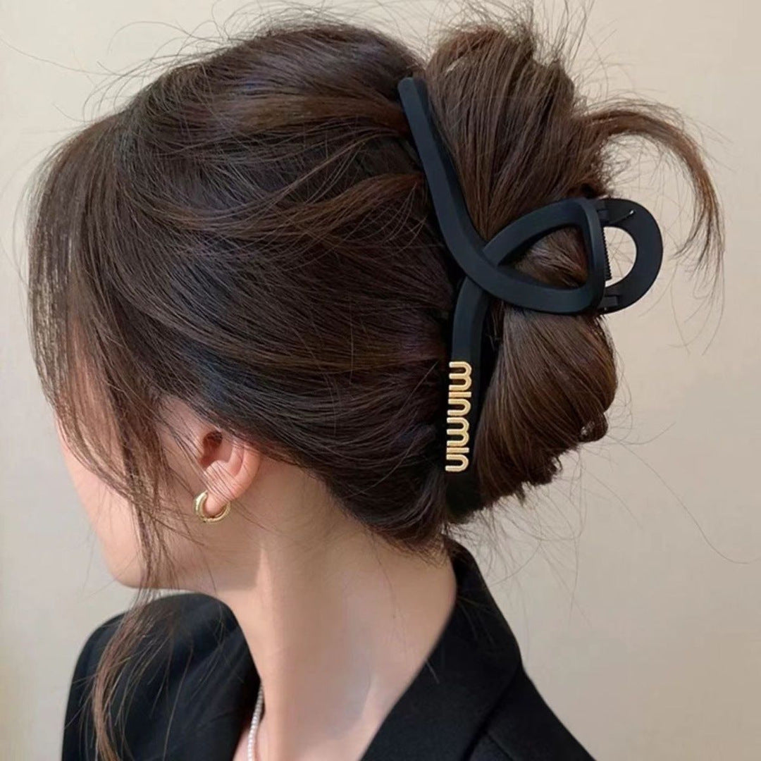 new spring and summer grab clip large shark clip is not loose sense of luxury, back of the head hair grip clip hair ornament women