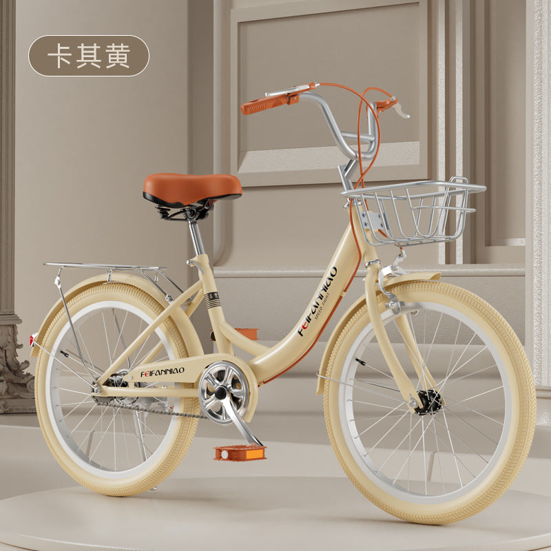 Adult bicycle ladies commuter bike 20 inches/22 inches/24 inches light retro college student campus bicycle transportation