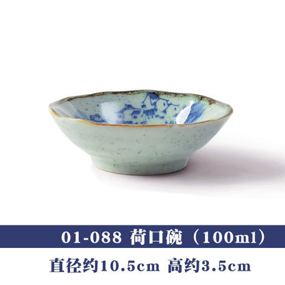 A radish Japanese-style coarse ceramic rice bowl features retro creative dishes and cups slightly flawed tableware ice cream bowl
