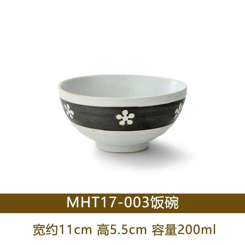 A radish Japanese-style coarse ceramic rice bowl features retro creative dishes and cups slightly flawed tableware ice cream bowl