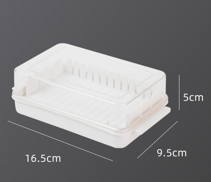 Butter cutting storage box with lid refrigerator cheese cheese storage crisper baked tofu butter knife cutter