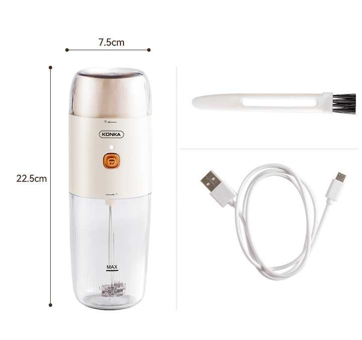 Konka Electric Bean Grinder Portable Coffee Milk Frother Small Coffee Bean Grinder Stirring Cooking Machine Wholesale