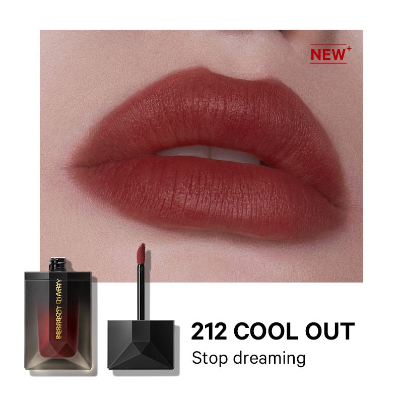 Perfect Diary Weightless Longwear Lip Stain Readme Lip Veil Sheer Matte Ultra Lightweight Lipstick 6 Shades Card-like Design 4g