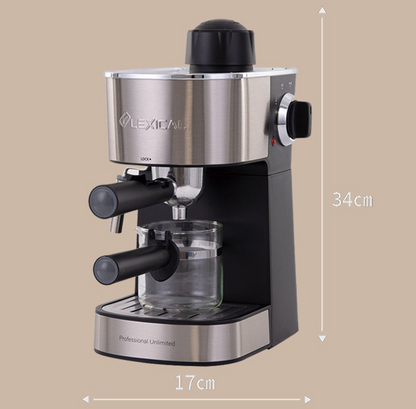 European standard pump pressure espresso machine puff home small semi-automatic espresso machine steam coffee machine