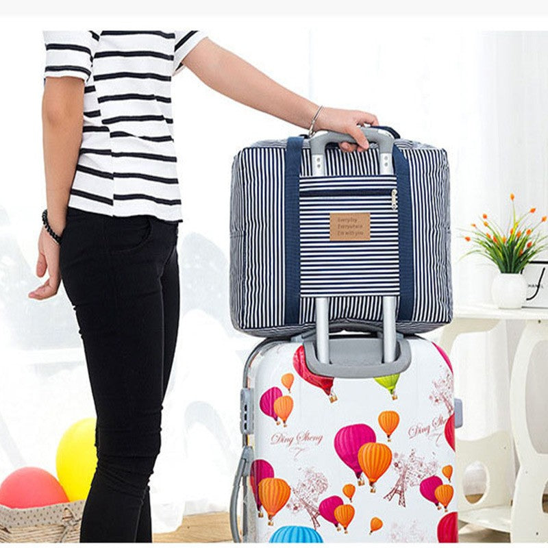 Nanjiren NanJiren storage bag reinforced thickened Oxford cloth waterproof luggage packing bag solid color cotton quilt moving bag consignment bag 50*40*25cm