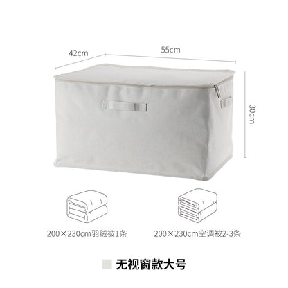 Shimoyama (SHIMOYAMA) [Seasonal Storage Essentials] Quilt Storage Bag Cotton Linen Cloth Art Finishing Bag Household Clothes Packing Bag Quilt Waterproof, Moisture-proof and Dust-proof Bag