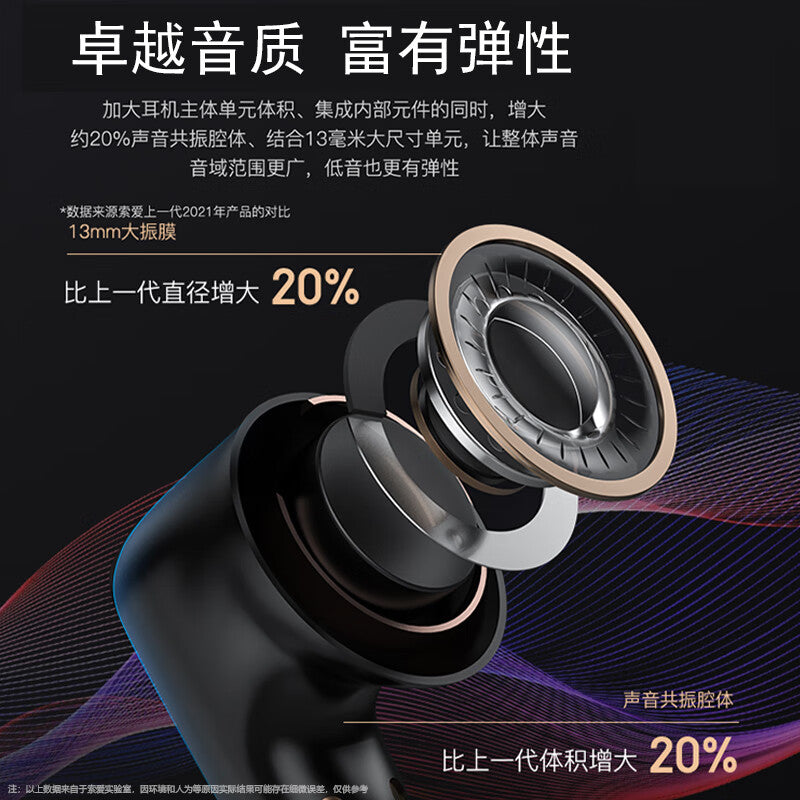 Sony Ericsson (soaiy) SL6 true wireless Bluetooth headset sports business game long battery life semi-in-ear Bluetooth 5.3 is suitable for Apple Android universal Bluetooth headset