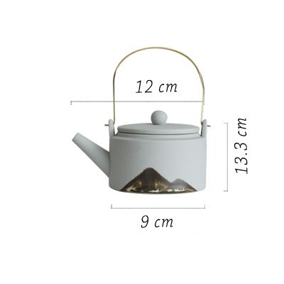 Hand-painted ceramic tea set