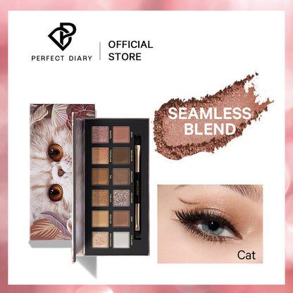Perfect Diary Dreamworld Matte Lipstick Cosmetic Eye Shadow Metallic Case Eyeshadow Area Lady's Eyes Beauty Makeupl Powder 12g