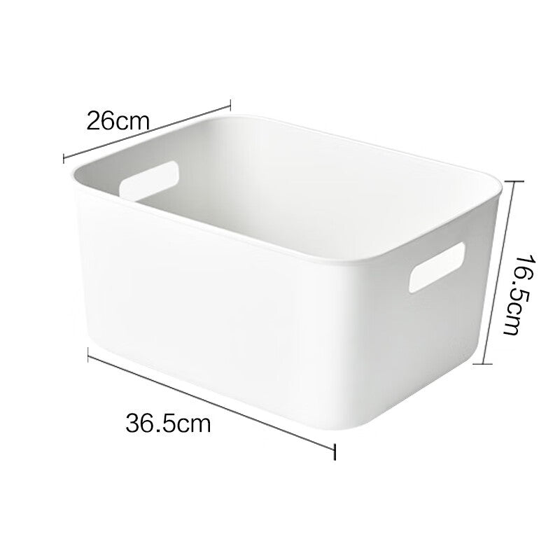 Visitor Storage Box Japanese Simple Desktop with Handle Storage Box Cosmetic Snack Storage Box Multifunctional Sundry Storage Box Underwear Storage Basket 15L Medium Size 4