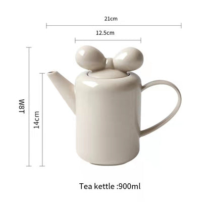 Nordic bow teapot tea set