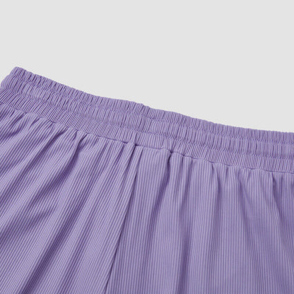 Semir Semir Casual Pants Women's Black Technology Cool Wide-leg Pants 2022 Summer Slim and Leg-Long Mopping Pants Japanese 109322127043 Pink Purple L